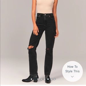 Abercrombie & Fitch 90s Ultra High Rise Straight Jeans